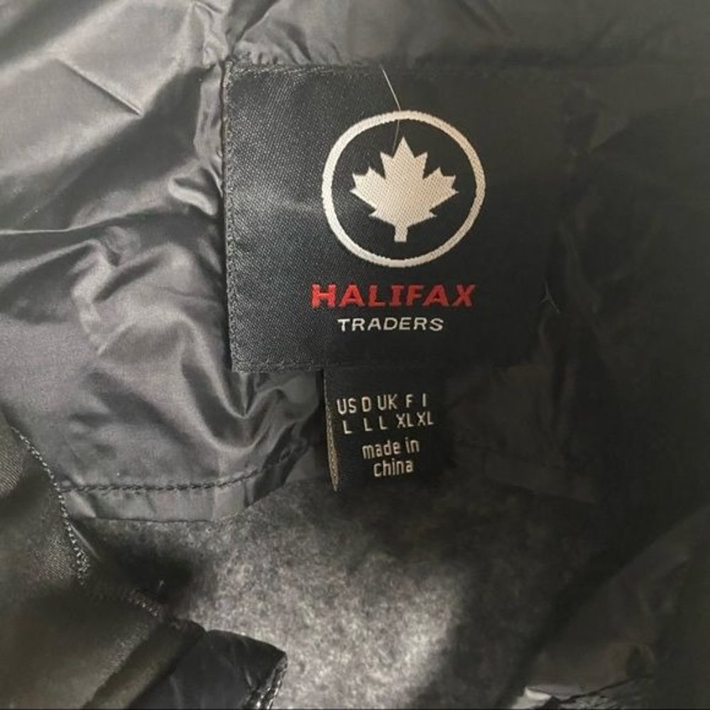 Halifax Traders Mixed Media Front Zip Jacket With… - image 3